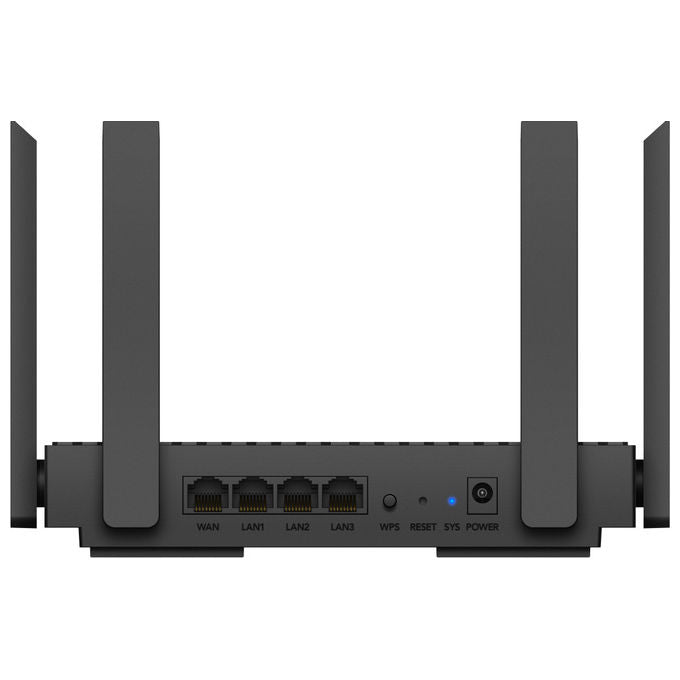 Cudy WR1500 Router Wi-Fi 6 Dual-band 1201Mbps Gigabit 4 LAN Nero MU-MIMO WPA3