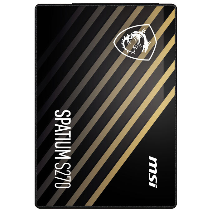SSD MSI Spatium S270 480GB SATA III 2.5'' per PC e Portatili - Memoria 3D NAND