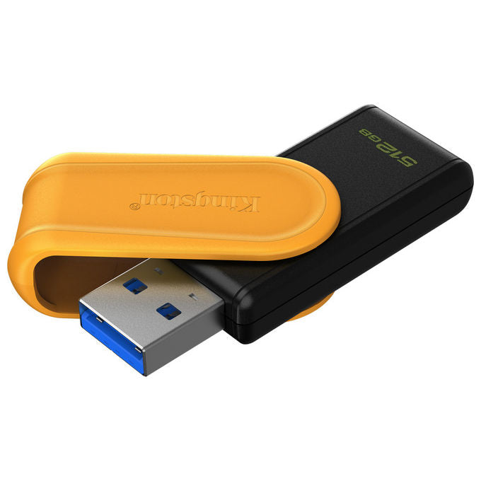 Kingston DataTraveler Exodia S 512GB USB 3.2 Chiavetta USB Girevole Nero-Giallo