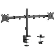 Equip Staffa Doppio Monitor Articolata 17-32'' VESA 100x100 9kg Nero da Tavolo