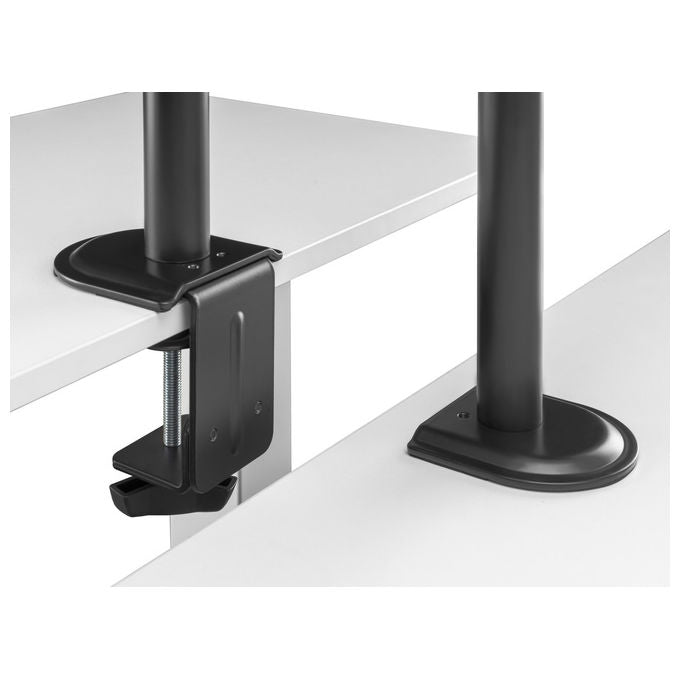 Equip Staffa Doppio Monitor Articolata 17-32'' VESA 100x100 9kg Nero da Tavolo