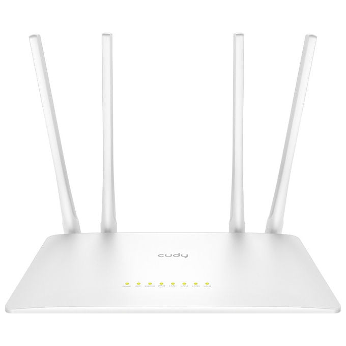 Cudy WR1200 Router Wireless Dual-band AC1200 867Mbps 4 Porte LAN Bianco Wi-Fi