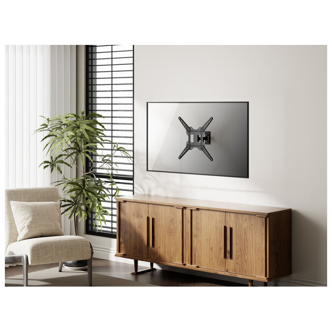 Equip Supporto TV Parete 23-55'' Full Motion VESA 400x400 Girevole Inclinabile 30kg
