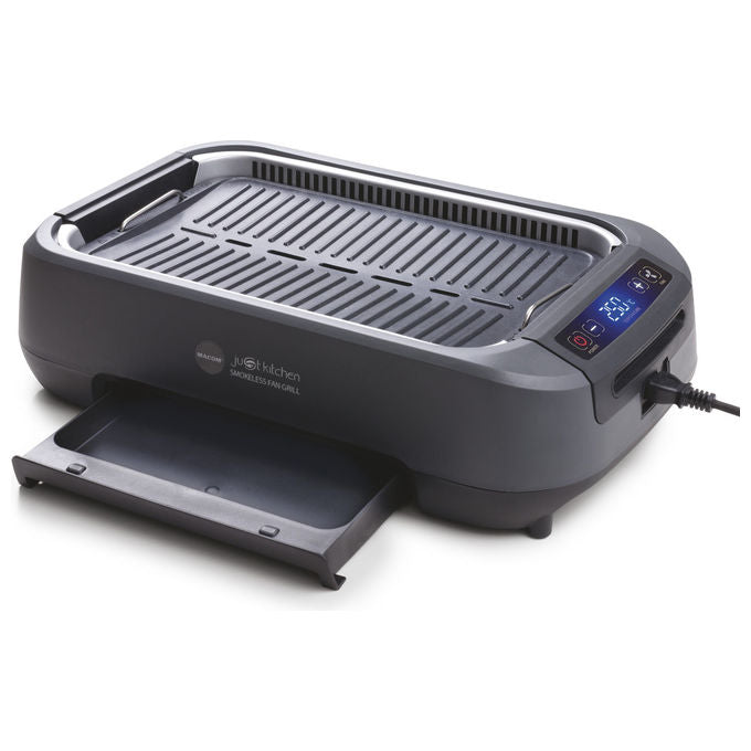 Macom 849 Smokeless Fan Grill Griglia Elettrica Senza Fumo Cappa Aspirante Integrata 1500W colore Antracite