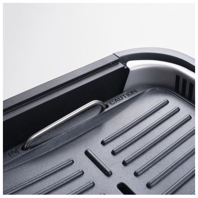 Macom 849 Smokeless Fan Grill Griglia Elettrica Senza Fumo Cappa Aspirante Integrata 1500W colore Antracite