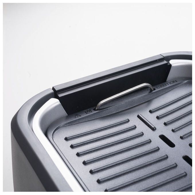 Macom 849 Smokeless Fan Grill Griglia Elettrica Senza Fumo Cappa Aspirante Integrata 1500W colore Antracite