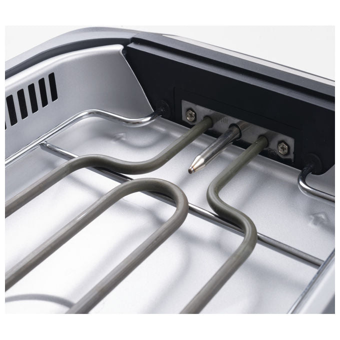 Macom 849 Smokeless Fan Grill Griglia Elettrica Senza Fumo Cappa Aspirante Integrata 1500W colore Antracite