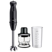 Braun MQ30201M MultiQuick 3 Frullatore ad Immersione 900W 0,6 L con Tritatutto colore Nero