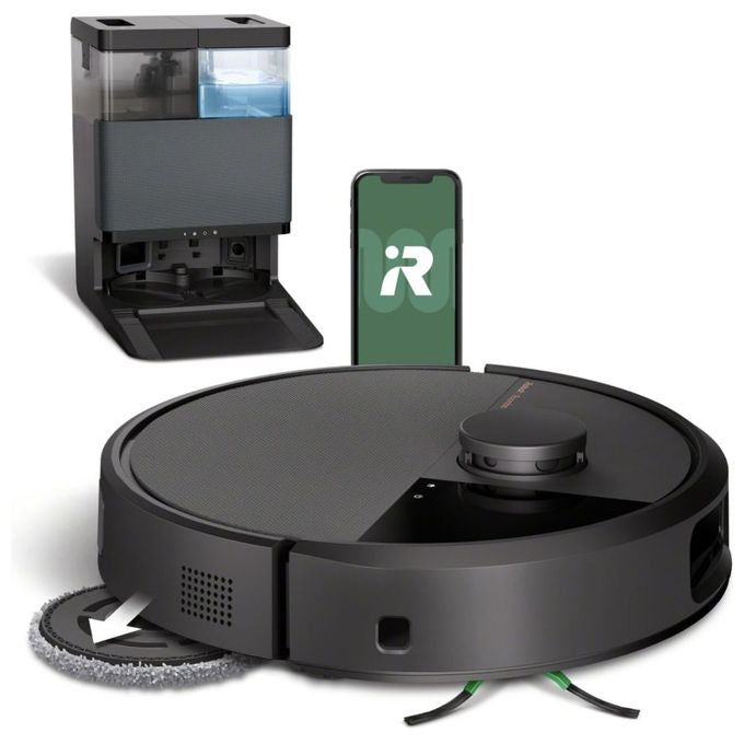 IRobot N185040 Roomba 505 Combo Plus Robot aspirapolvere LiDAR 0,295 L autonomia 87 min Wi-Fi Alexa Google Assistant colore Nero