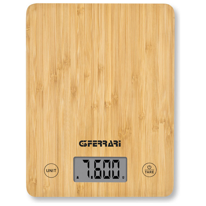 G3 Ferrari Bilancia da Cucina Elettronica Bamboo 10 kg