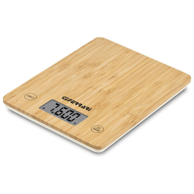 G3 Ferrari Bilancia da Cucina Elettronica Bamboo 10 kg
