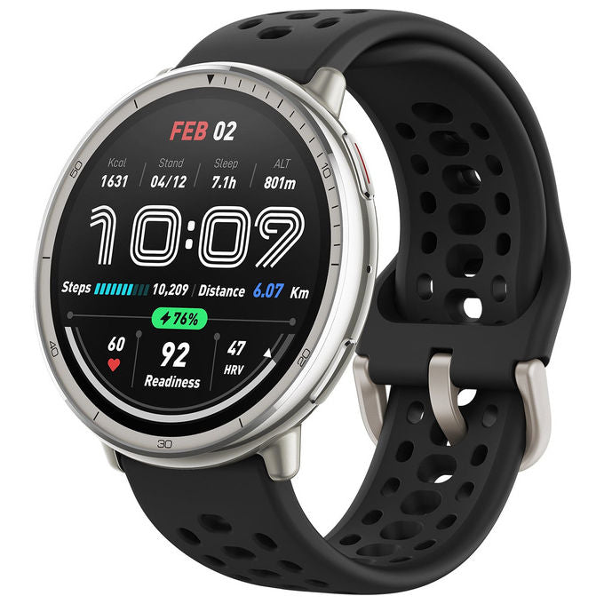 Amazfit W2437GL7N Active 2 Smartwatch Rotondo AMOLED 1.32'' GPS 164 Modalita' Sportive 10 giorni autonomia colore Nero
