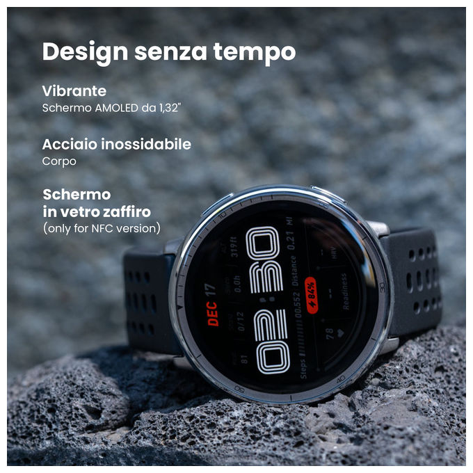 Amazfit W2437GL7N Active 2 Smartwatch Rotondo AMOLED 1.32'' GPS 164 Modalita' Sportive 10 giorni autonomia colore Nero