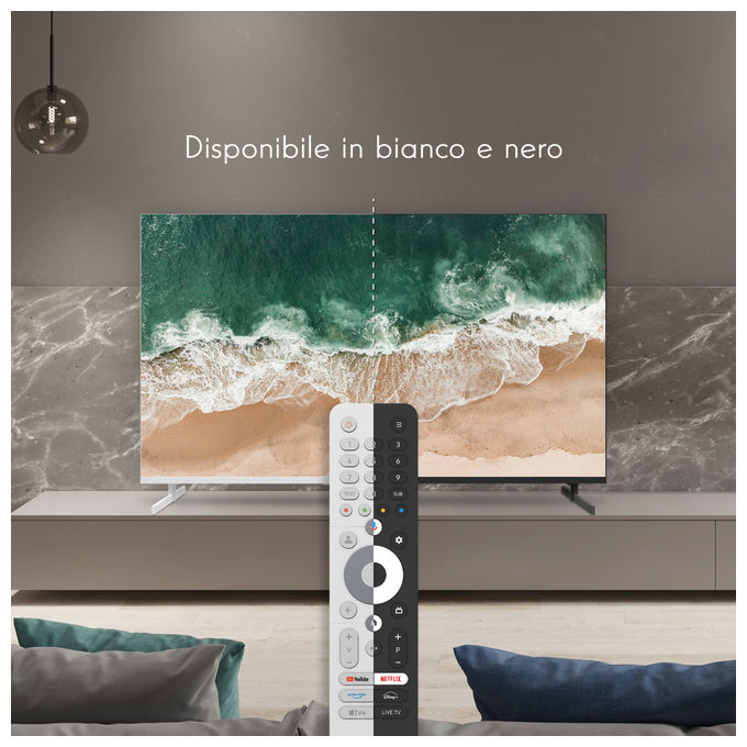 Thomson 43UG4S14W Smart TV 43'' 4K Ultra HD Google TV Direct-LED HDR10 Dolby Audio Wi-Fi colore Bianco