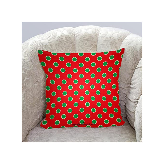 Yeppon Federa Cuscino Natale Pois Modello Rosso 40x46