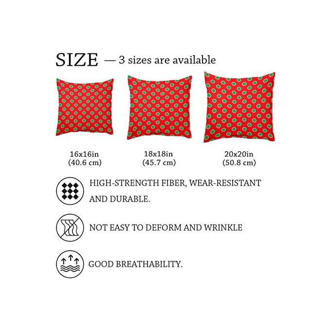 Yeppon Federa Cuscino Natale Pois Modello Rosso 40x46