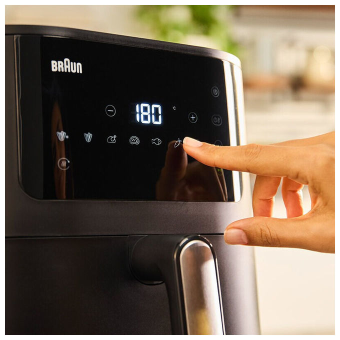 Braun HF5030 MultiFry 5 Friggitrice ad aria 6 L 1700 W 8 programmi display LCD colore Nero