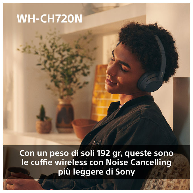 Sony WHCH720NP Cuffie a Padiglione Wireless Bluetooth 5.2 Noise Cancelling 50h Autonomia USB tipo-C colore Rosa