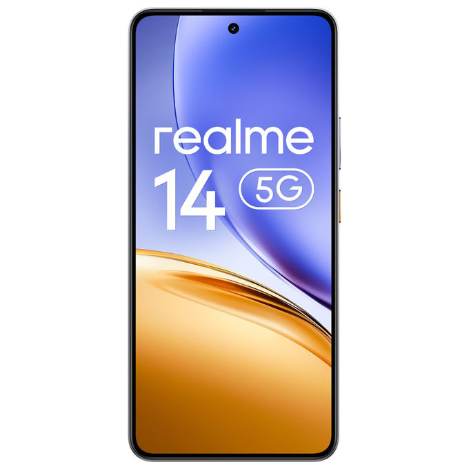 Realme 14 Smartphone 5G 6.67'' AMOLED 120Hz Snapdragon 6 Gen 4 12 GB 256 GB 50 MP 6000 mAh Android 15 colore Argento