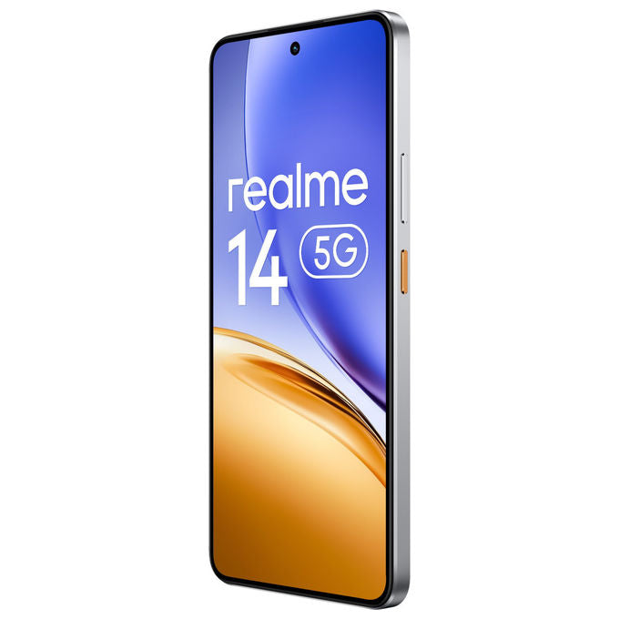 Realme 14 Smartphone 5G 6.67'' AMOLED 120Hz Snapdragon 6 Gen 4 12 GB 256 GB 50 MP 6000 mAh Android 15 colore Argento