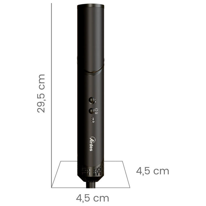 Ardes ARPHON03 Estylia Asciugacapelli e Styler 1500 W Brushless Ionico 5 Accessori Intercambiabili colore Nero