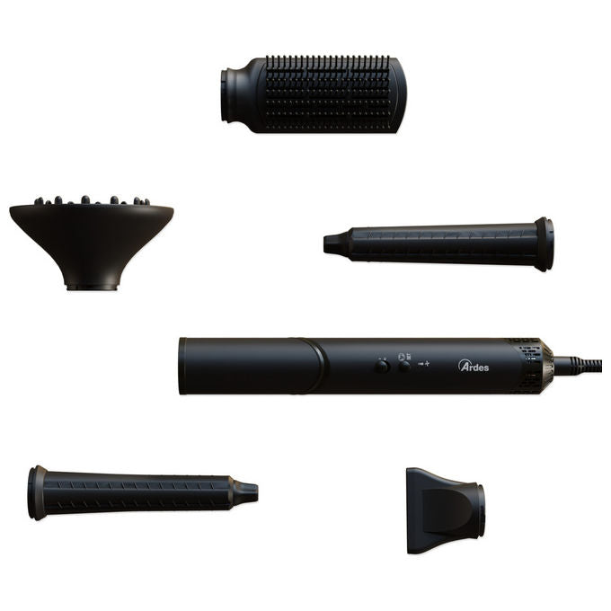 Ardes ARPHON03 Estylia Asciugacapelli e Styler 1500 W Brushless Ionico 5 Accessori Intercambiabili colore Nero