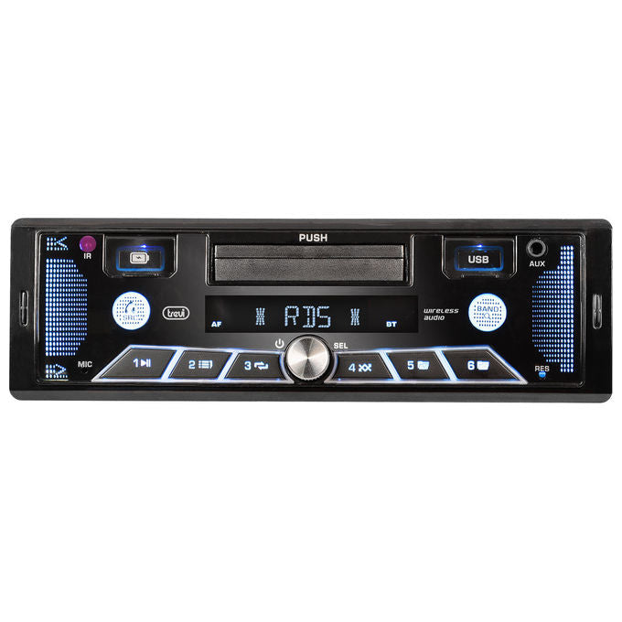 Trevi Autoradio FM 40W Supporto Smartphone 7'' Wireless USB AUX-IN