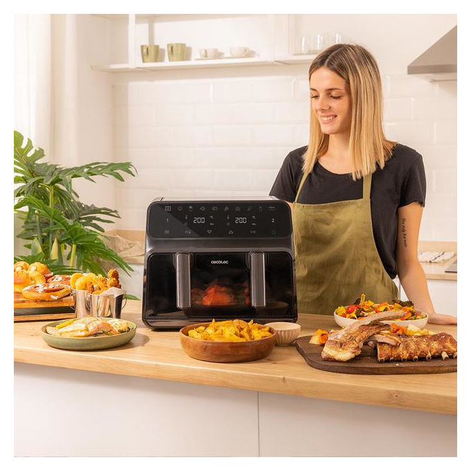 Cecotec Friggitrice ad Aria Calda 9 L Nero
