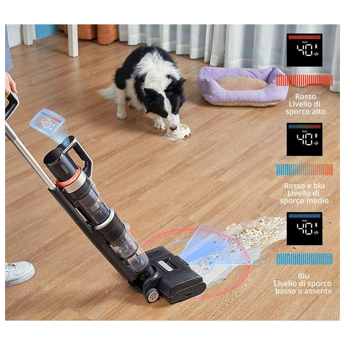 Jimmy HW11 Pro Aspirapolvere Lavapavimenti 4 in 1 Senza Filo