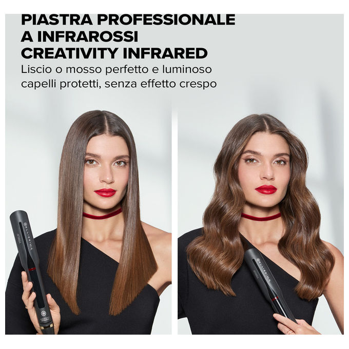Bellissima 11948 Creativity Infrared Piastra per capelli Ion Ceramic 11 temperature 130°C 230°C 60 W colore Nero