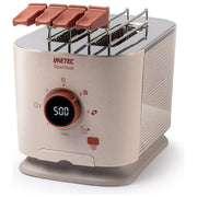 Imetec 7504 GranToast Tostapane 2 Fette XL Pinze Apribili 7 Livelli Doratura 600 W Display LED Timer Digitale colore Sabbia