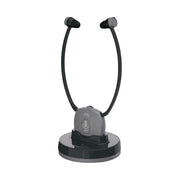Meliconi 497339 Easy Audio Cuffia TV Wireless 2.4 GHz Microfono Ambiente Ingresso Ottico Jack 3.5 mm Autonomia 15 ore colore Nero Grigio