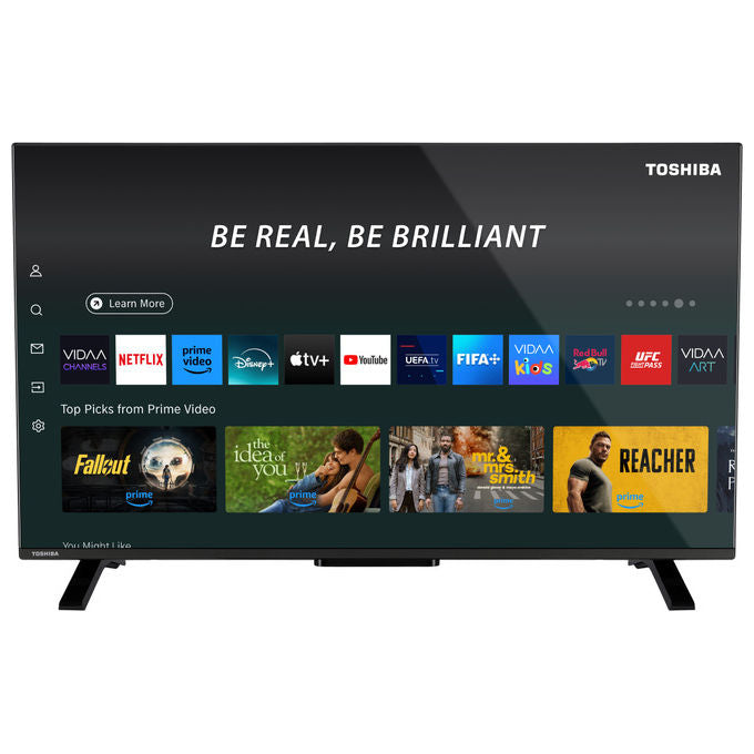 Toshiba 40QV2F63DA Smart TV QLED 40'' Full HD Direct-LED HDR DVB-T2 VIDAA colore Nero