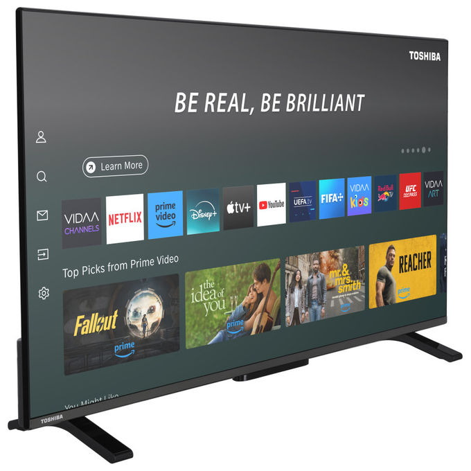 Toshiba 40QV2F63DA Smart TV QLED 40'' Full HD Direct-LED HDR DVB-T2 VIDAA colore Nero