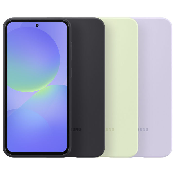 Samsung Custodia Silicone Galaxy A36 5G Nero Verde Lavanda