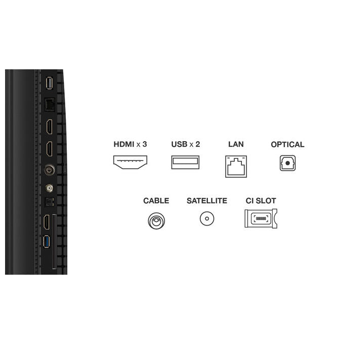 TCL 55P79K Serie P79K Smart TV QLED 4K 55'' Google TV Dolby Vision Dolby Atmos HDR10+ colore Metallico