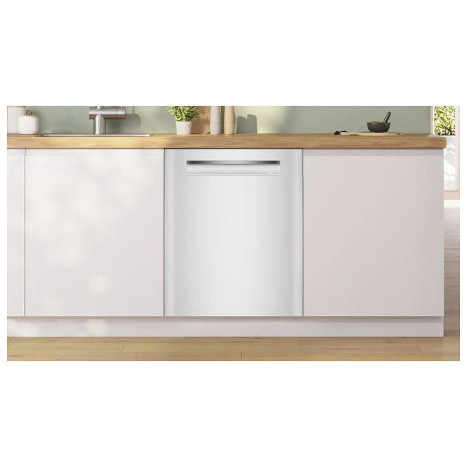 [ComeNuovo] Bosch SMP4ECW72S Serie 4 Lavastoviglie da incasso sottopiano 14 coperti Classe A 42 dB Wi-Fi Home Connect (82x60x57 cm) colore Bianco