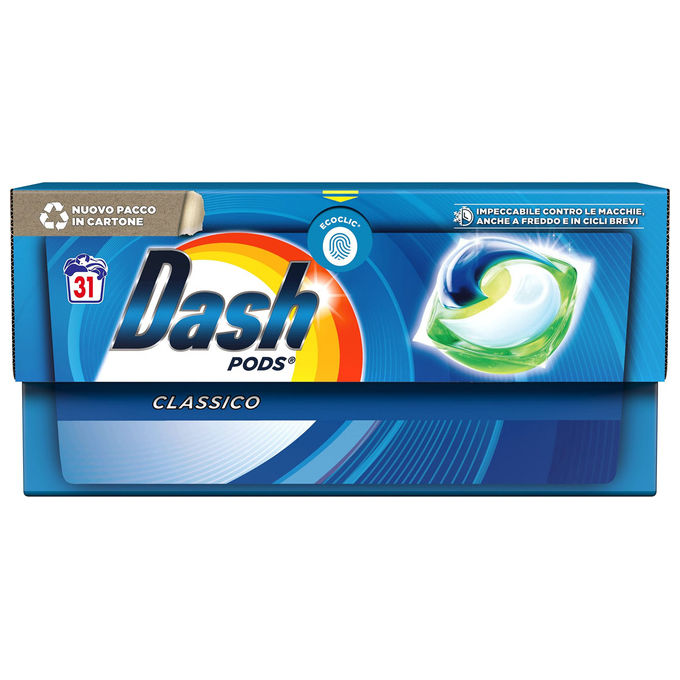 Dash Pods Classico Detersivo per Bucato 16 Pezzi