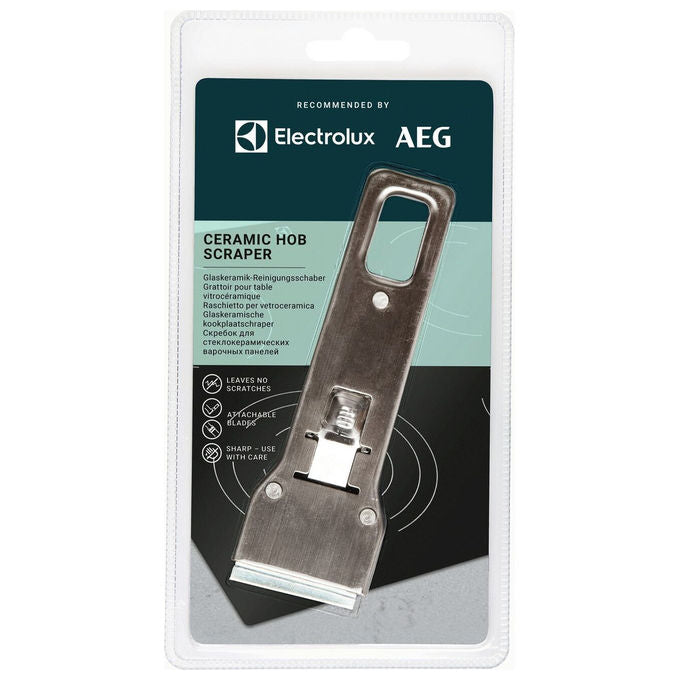Electrolux E6HUE103 Raschietto per Piani Cottura Vetroceramica e Induzione colore Acciaio Inox