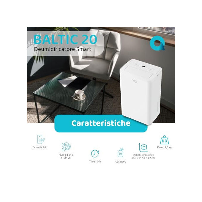 IRRADIO Deumidificatore Belair BALTIC 20L