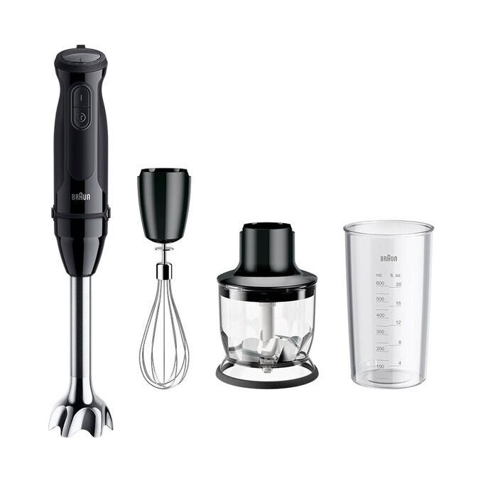 Braun MQ50202M MultiQuick 5 Frullatore ad Immersione 1000 W 21 Velocita' 0,6 L colore Nero