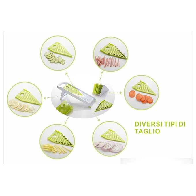 LIT Mandolina per Verdure con 5 Misure Intercambiabili