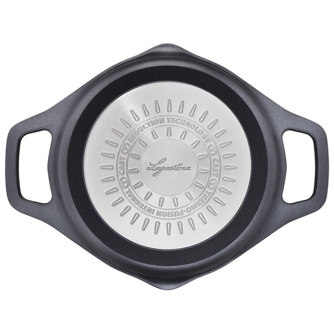 Lagostina 2100124077 Aroma Casseruola Fonda Antiaderente Alluminio Pressofuso 20 cm 3 L Induzione Titanium Thermo-Signal