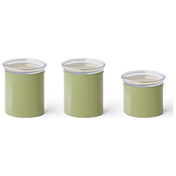 Fratelli Guzzini Set 3 Barattoli Personalizzabili Verde
