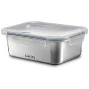 Castey Contenitore Rettangolare Acciaio Inox 800 ml