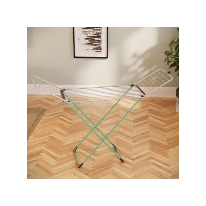 Vileda 174150 Borealis Stendibiancheria 20 m Griglia Alluminio Fili Antipiega Pieghevole Interno Esterno colore Glitter