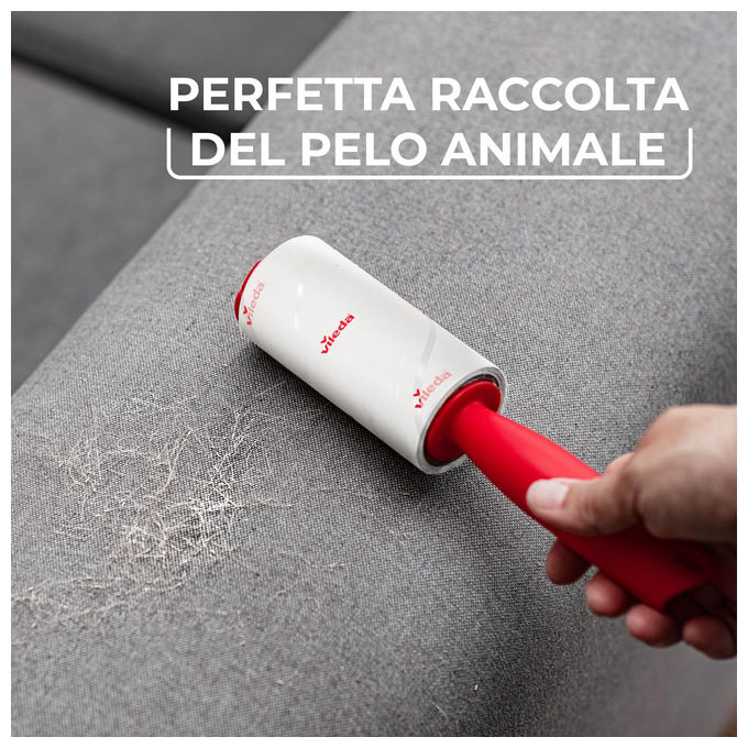 Vileda 173390 Pet Pro Rullo Levapelucchi per Peli di Animali 58 Fogli Usa e Getta