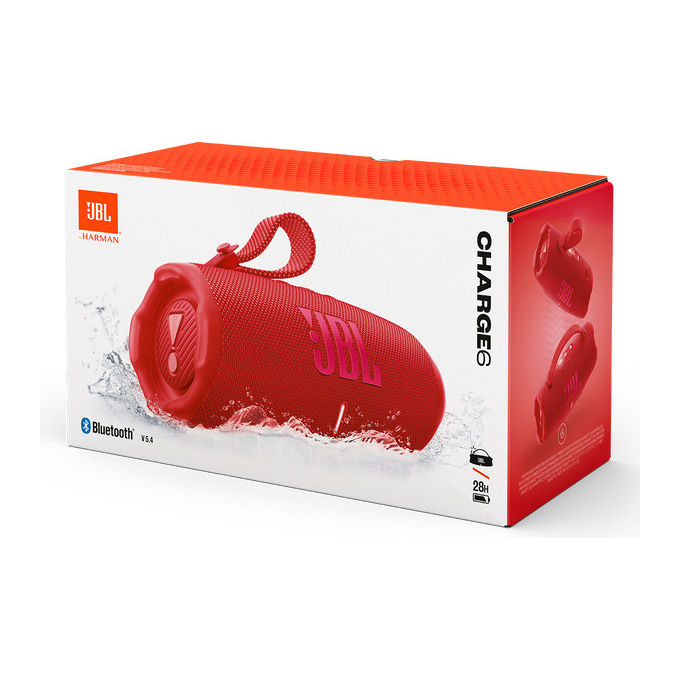 JBL JBLCHARGE6RED Charge 6 Altoparlante Bluetooth Portatile 45 W IP67 Waterproof Powerbank integrato 28h colore Rosso