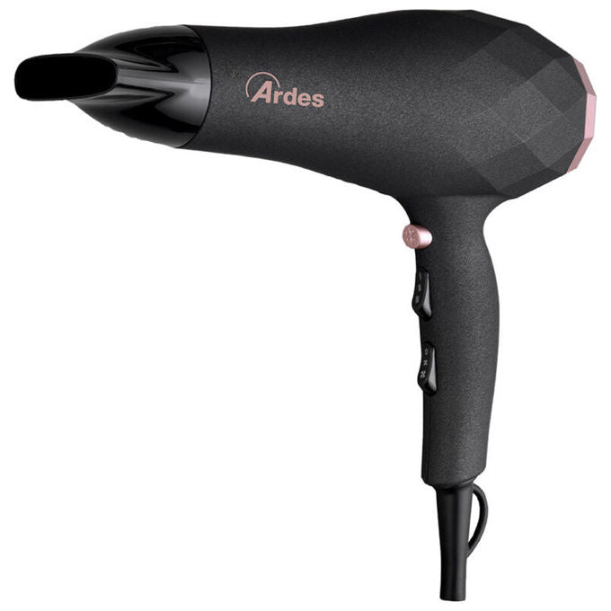 Ardes ARPHON02 Stylo Asciugacapelli 2200W 2 Velocita' 3 Temperature Diffusore Concentratore Filtro Removibile colore Nero