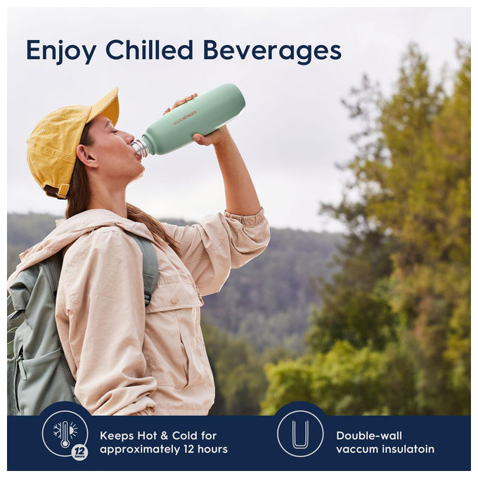 SodaStream Fizzandgo Cool Bottiglia in Metallo 900ml